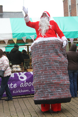 Santa in the Chimney